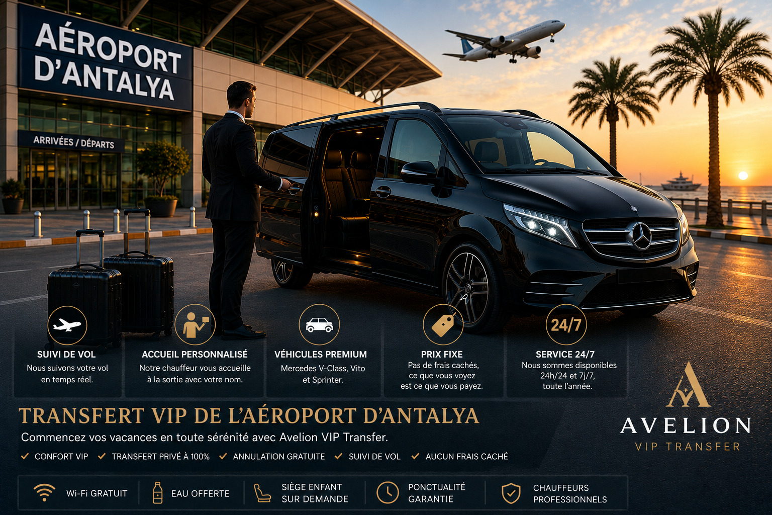 Transfert de l'aéroport d'Antalya à votre hôtel : Guide 2026